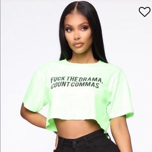 Neon Green Crop Top